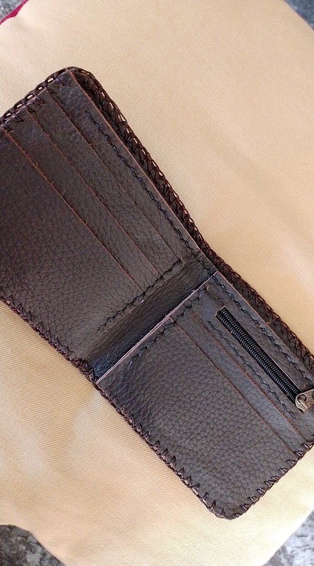 Kahverengi timsah Derisi Erkek Cüzdanı - Görsel 2