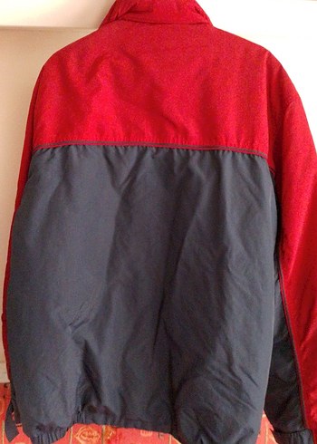 Kırmızı Fermuarlı Erkek Midi Mont - Görsel 3