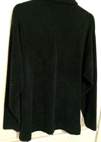 Düğmeli Siyah kadife Uzun Kollu Kadın Gömlek - Görsel 3