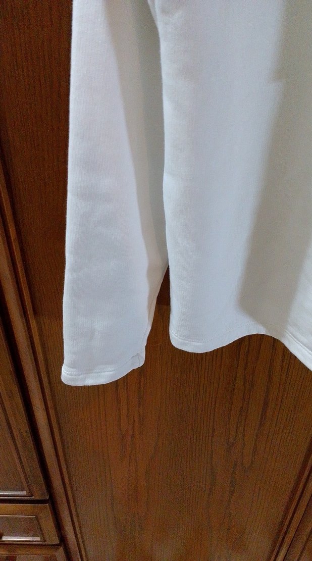 Kadın Beyaz Kapüşonlu  Sweatshirt - Görsel 4