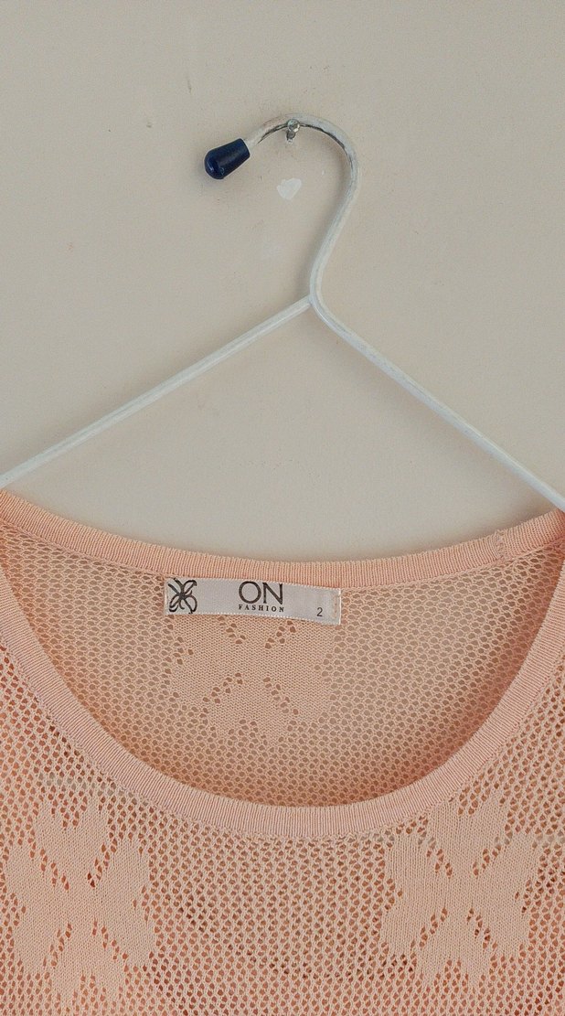 yavru ağzı Kadın Kısa Kollu ince Örgü Triko.. içli dışlı - Görsel 2