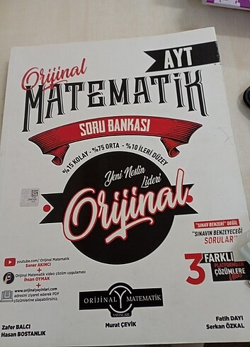  Orijinal yayınları ayt matematik 
