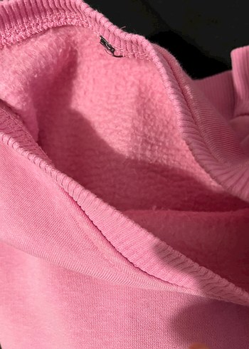 Mavi Pembe Kadın Sweatshirt, Yuvarlak Yaka, Bol Kesim