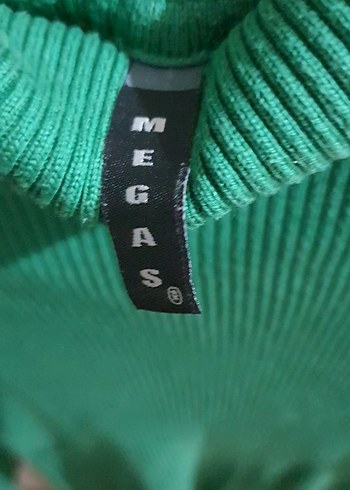 Kadın Yeşil Boğazlı Triko Kazak - Görsel 2