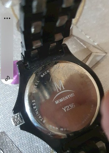 Momentus Siyah Minimalist kadın Kol Saati - Görsel 3