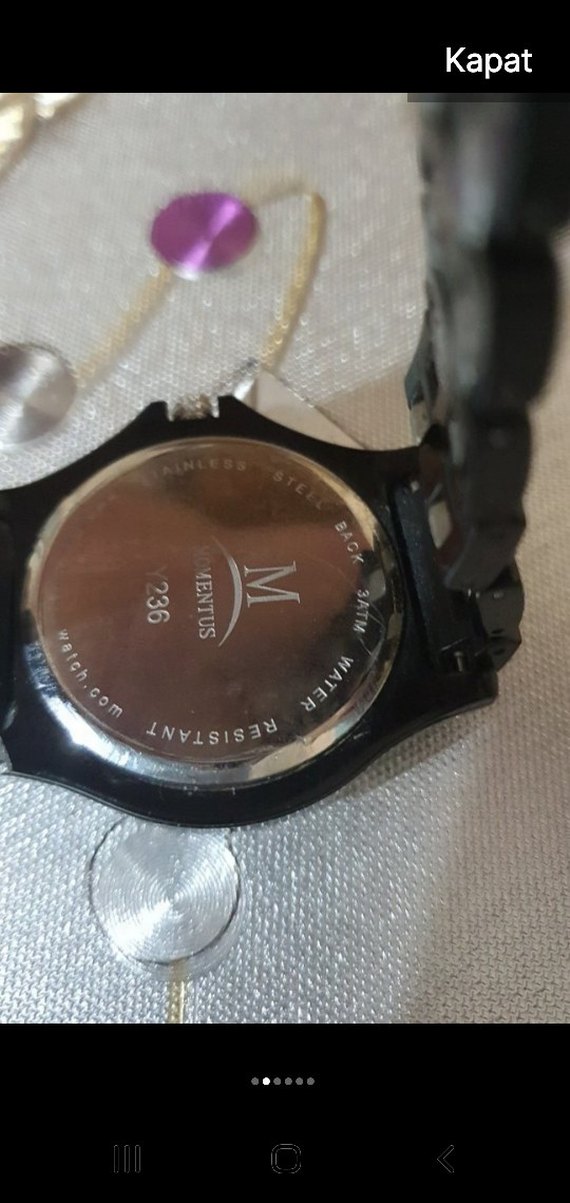 Momentus Siyah Minimalist kadın Kol Saati - Görsel 5