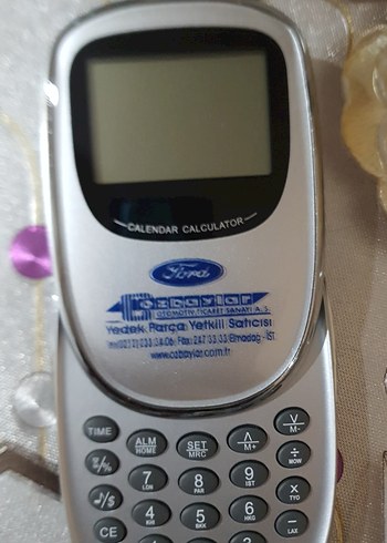 Gri Ford Takvimli Hesap Makinesi - Görsel 5