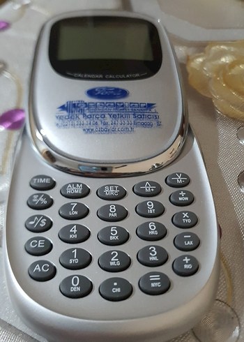 Gri Ford Takvimli Hesap Makinesi - Görsel 3