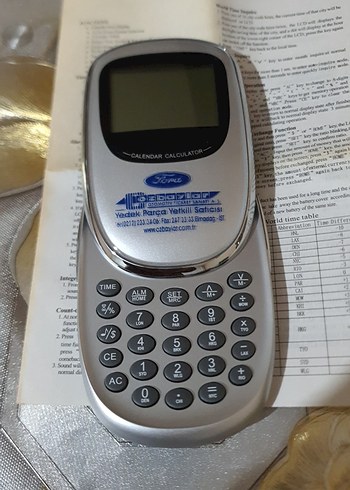 Gri Ford Takvimli Hesap Makinesi - Görsel 2