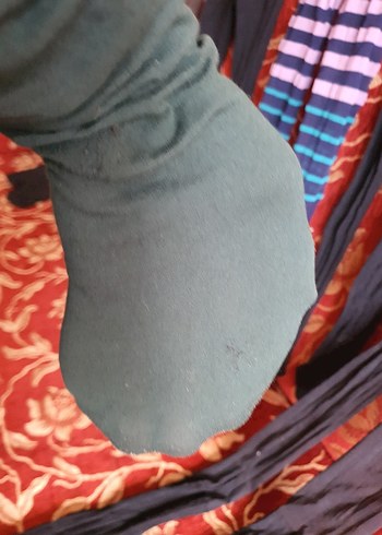 Çok Renkli Tie-Dye külotlu çorap - Görsel 4