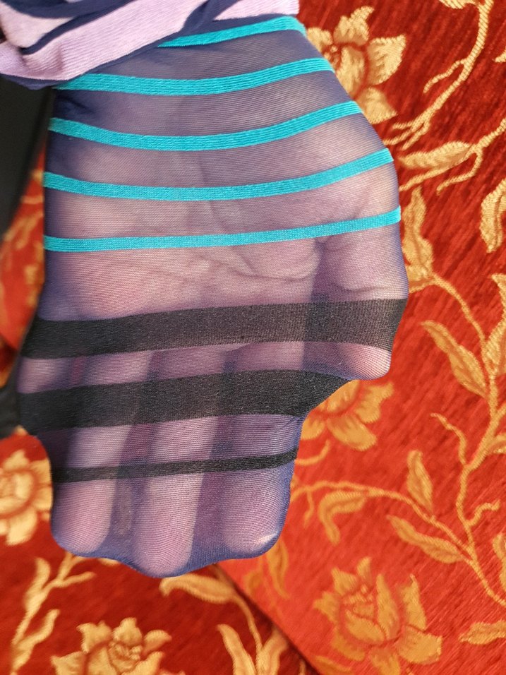 Çok Renkli Tie-Dye külotlu çorap - Görsel 5