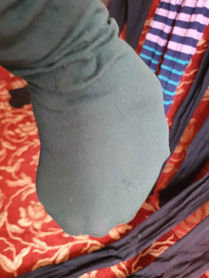 Çok Renkli Tie-Dye külotlu çorap - Görsel 4