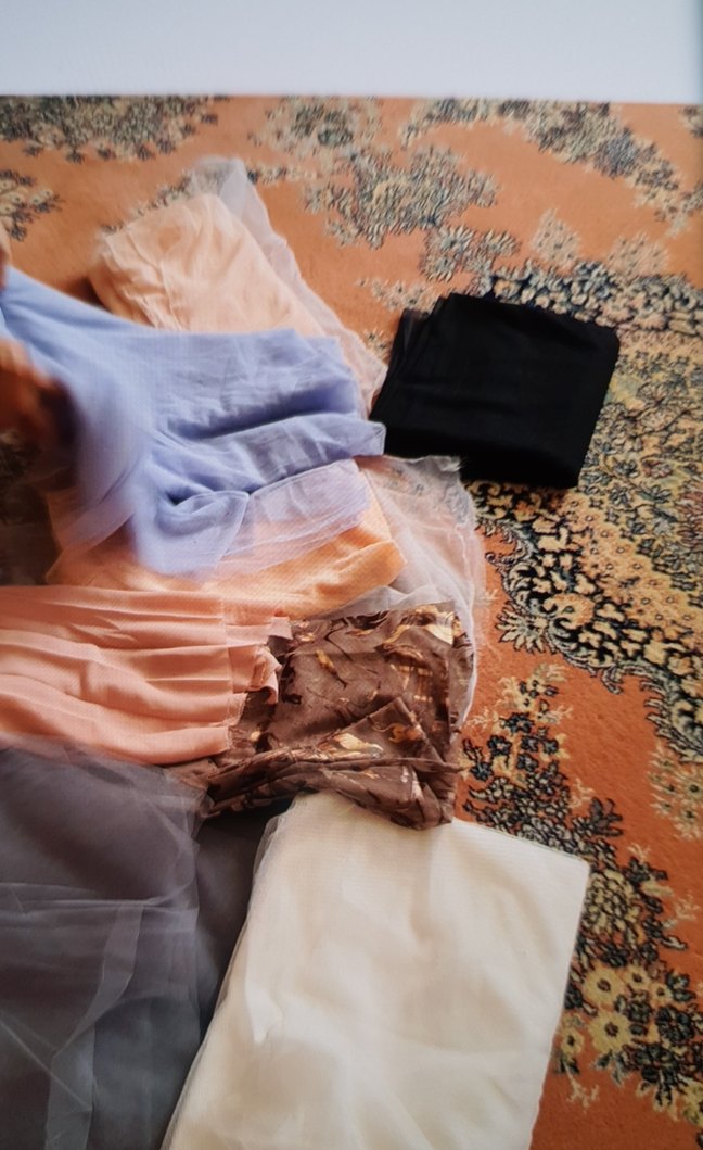 Pastel Mor Bohem Tül Perde - Görsel 4