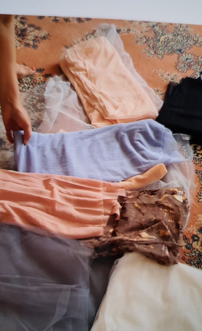 Pastel Mor Bohem Tül Perde - Görsel 5