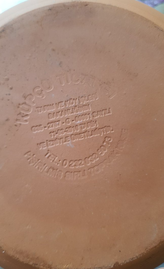 Açık kahverengi seramik yiyecek kabı toprak güveç - Görsel 2