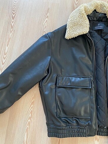 xl Beden Stradivarius Kürklü Pilot Ceket