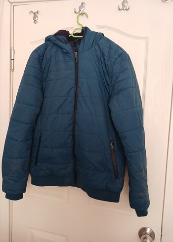 LC Waikiki Koyu Mavi Fermuarlı Erkek Mont