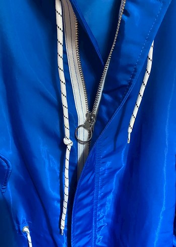 Mavi Parlak Rüzgarlık Midi Boy - Görsel 4