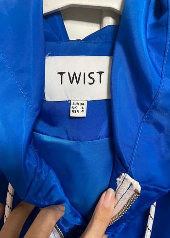 Mavi Parlak Rüzgarlık Midi Boy - Görsel 3