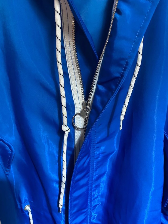 Mavi Parlak  Rüzgarlık Midi Boy - Görsel 4