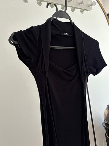 xs Beden Uzun siyah elbise