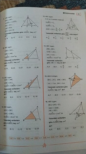  PEGEM YAYINLARI GEOMETRİ KONU ANLATIMLI SORU BANKASI 