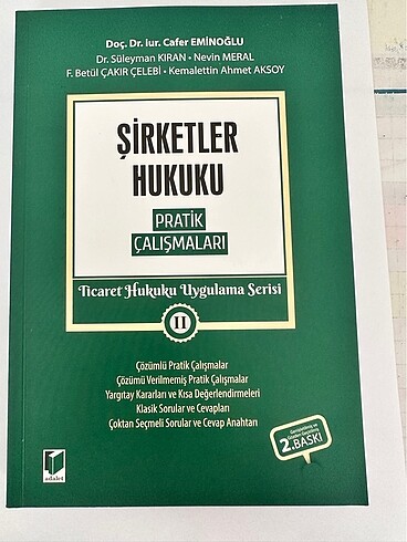 ŞİRKETLER HUKUKU PRATİK