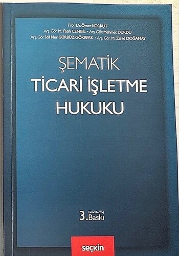 TİCARİ İŞLETME HUKUKU ŞEMATİK