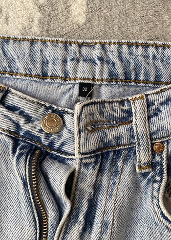 Trendyol & Milla Kadın Mavi Loose Fit Normal Boy Denim Pantolon