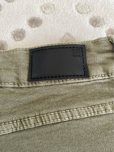 xs Beden haki Renk Bershka denim haki şort