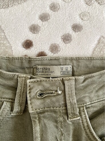 Bershka Bershka denim haki şort