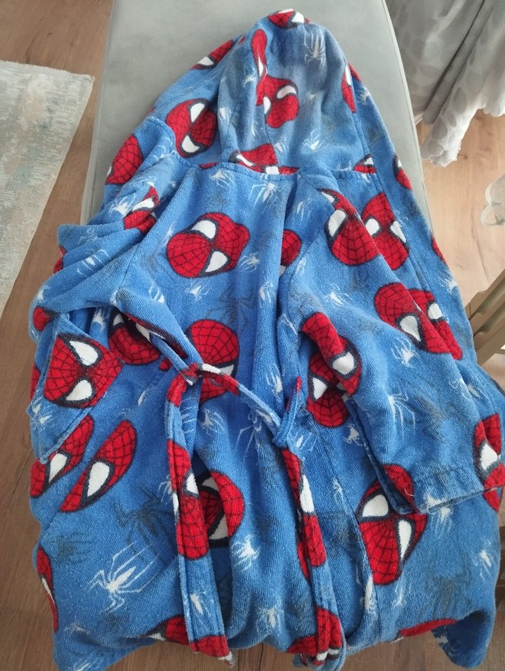 Erkek Çocuk Renkli Batik Desenli Bornoz - Görsel 3