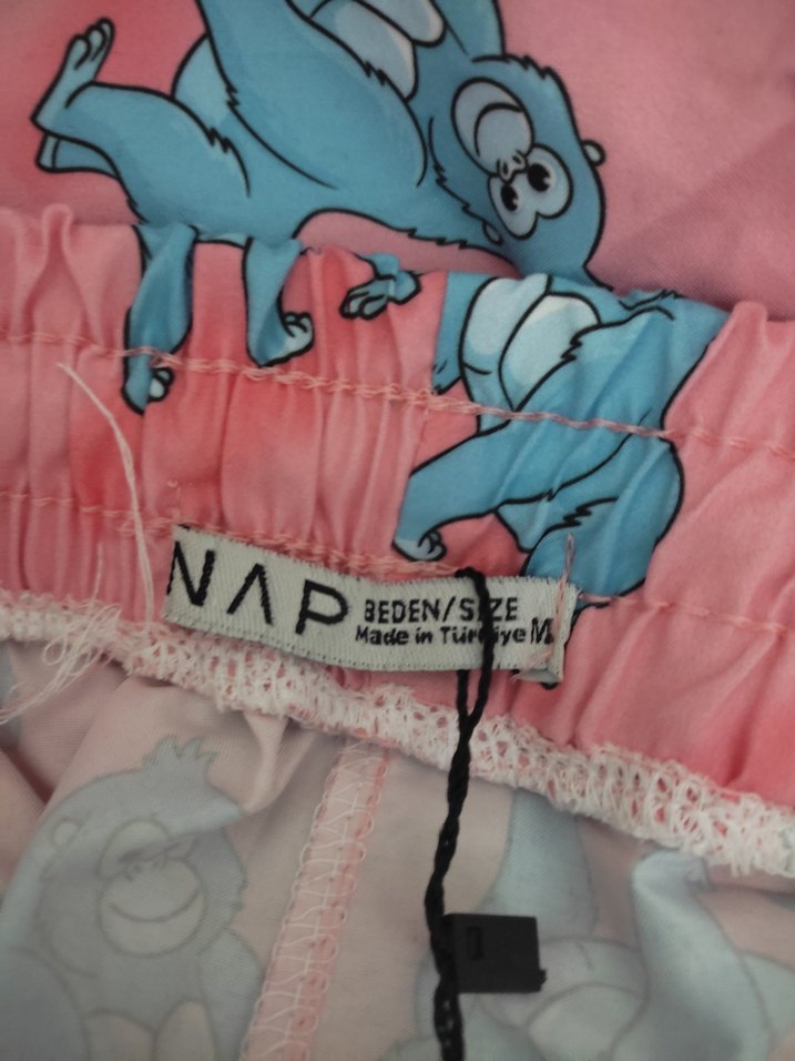 Erkek Pembe Baskılı Mini Şort - Görsel 5