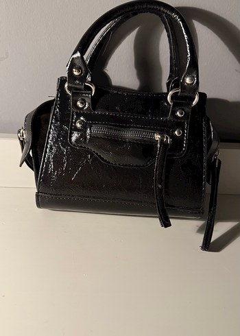 Balenciaga Siyah Deri Gotik Kadın Çanta
