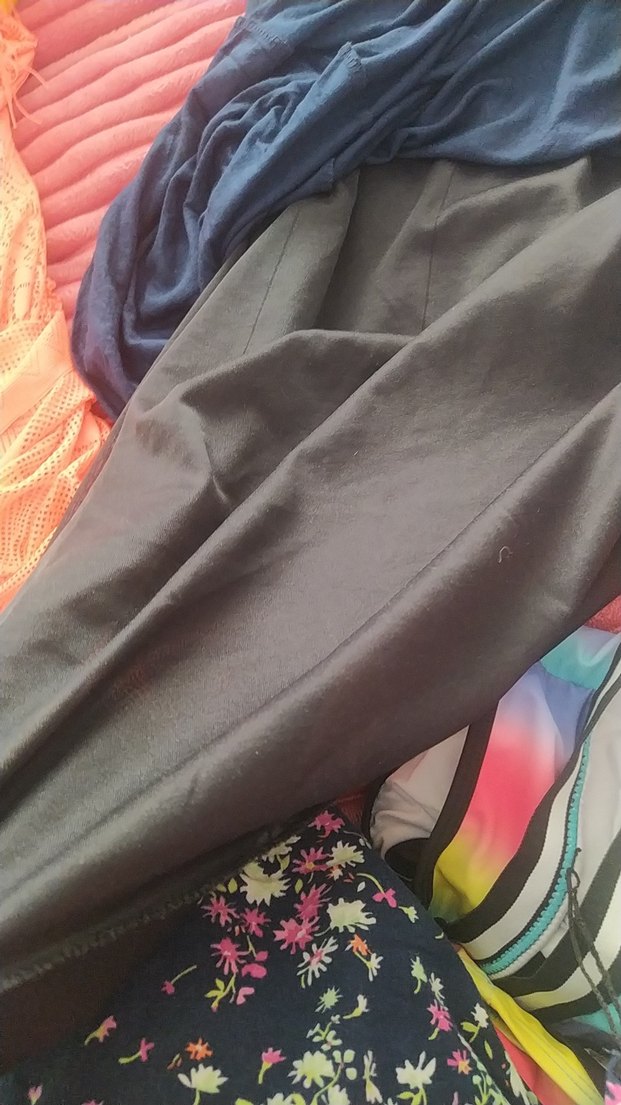 V Yakalı Koyu Mavi Uzun Elbise - Görsel 3