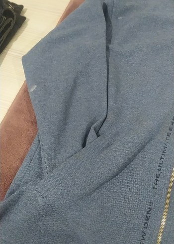 Fermuarlı Gri Erkek Polar Ceket - Görsel 2