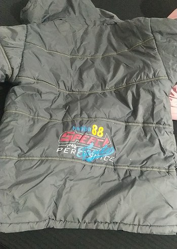 Düğmeli Gri Erkek Çocuk Mont - Görsel 5