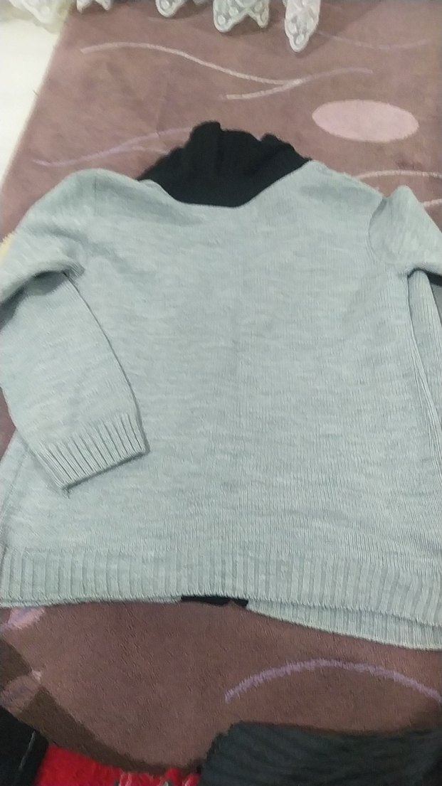 Düğmeli Gri Erkek Çocuk Hırkası - Görsel 3