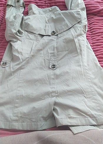 Gri Düğmeli Midi Trençkot - Görsel 4