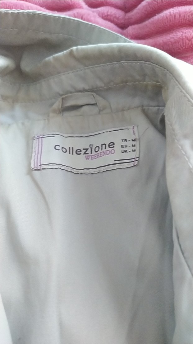 Gri Düğmeli Midi Trençkot - Görsel 2