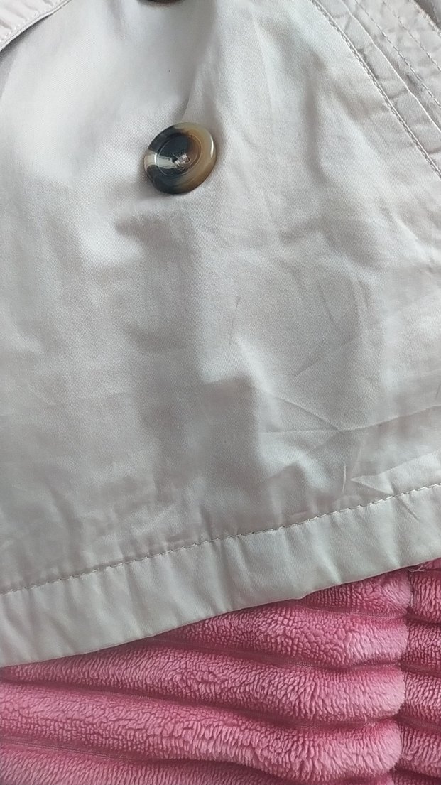 Gri Düğmeli Midi Trençkot - Görsel 3