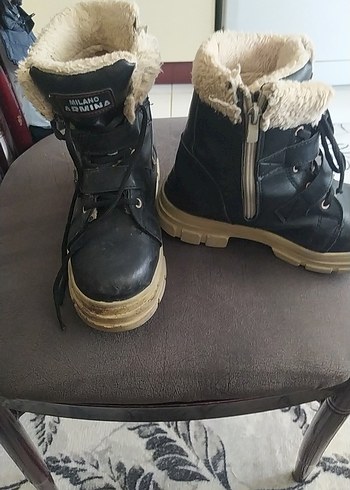 siyah çocuk botu - Görsel 2