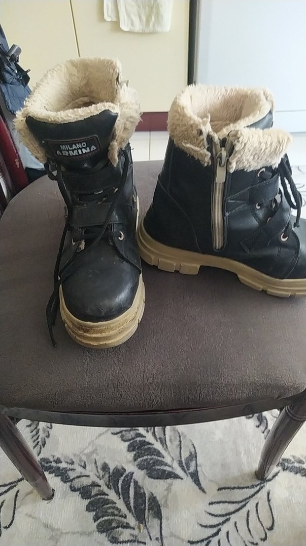 siyah çocuk botu - Görsel 2