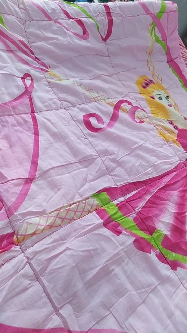 Renkli Baskılı Pembe Nevresim Takımı - Görsel 2