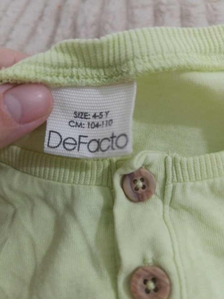 defacto 4 5 yaş sıfır kol - Görsel 3