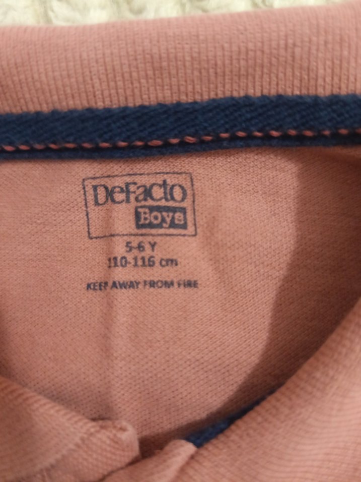 defacto 5 yaş Polo Yaka Tişört - Görsel 2