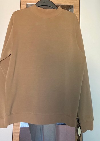 Bej Kadın Süet Sweatshirt