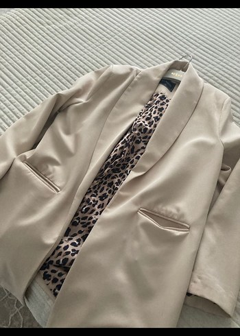 Zara Bej Sal Yaka Blazer Ceket