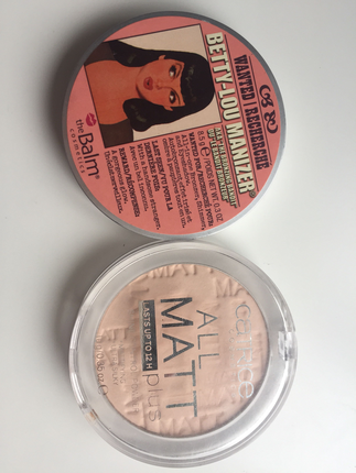 The balm bronzer ve catrice transparan pudra 
