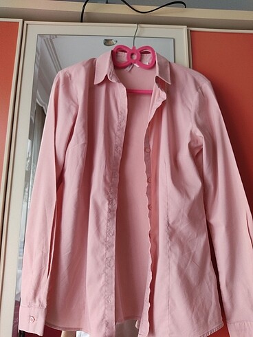 Defacto slim fit gömlek rose rengi